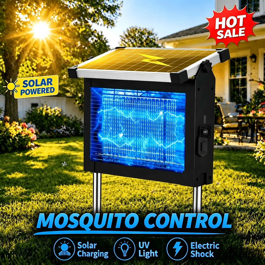 4500V mosquito killer lamp for patio and garden areas