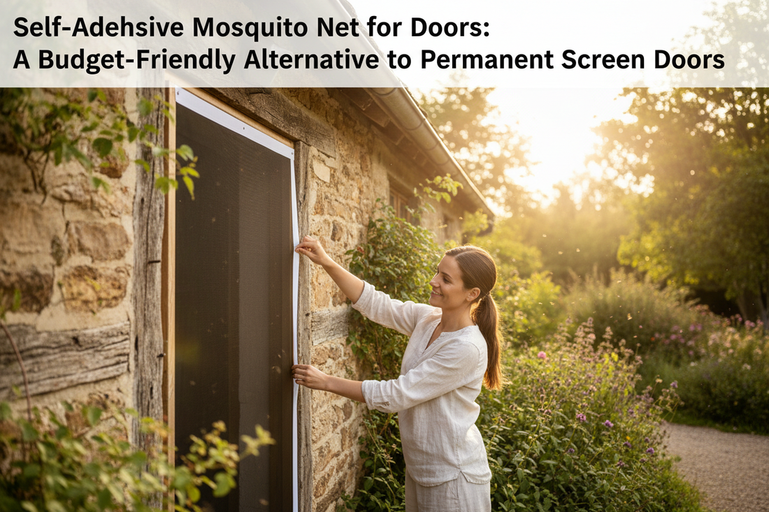Self-Adhesive Mosquito Net for Doors: A Budget-Friendly Alternative to Permanent Screen Doors