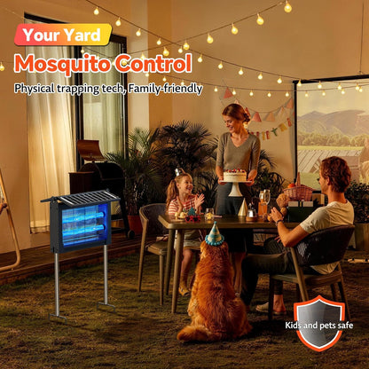 Solar Mosquito Killer Lamp 4500V for Patio & Garden