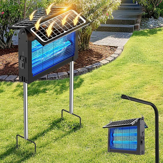 Solar Mosquito Killer Lamp 4500V for Patio & Garden
