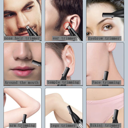 Rechargeable Nose & Ear Hair Trimmer for Men Women