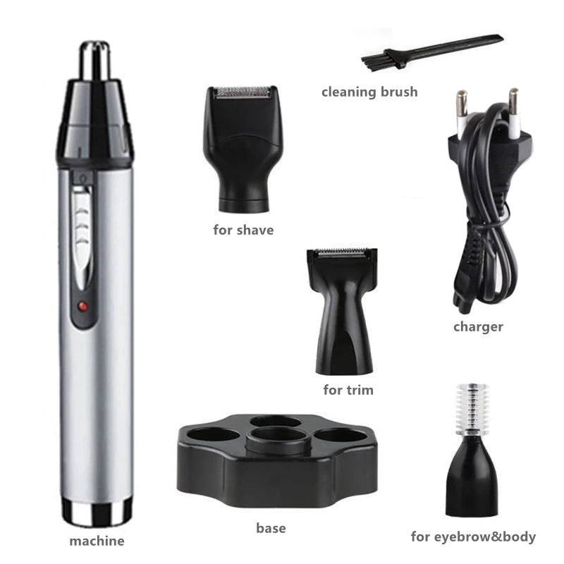 Rechargeable Nose & Ear Hair Trimmer for Men Women