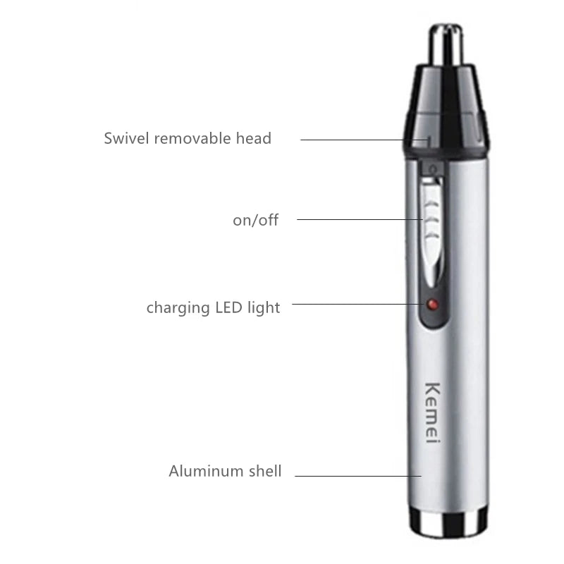 Rechargeable Nose & Ear Hair Trimmer for Men Women