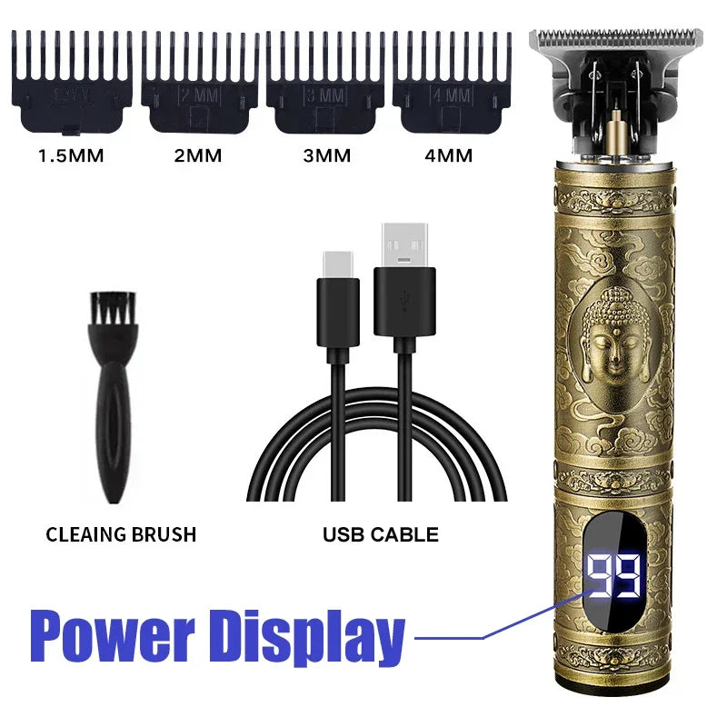 T9 USB Rechargeable Hair Clipper & Beard Trimmer