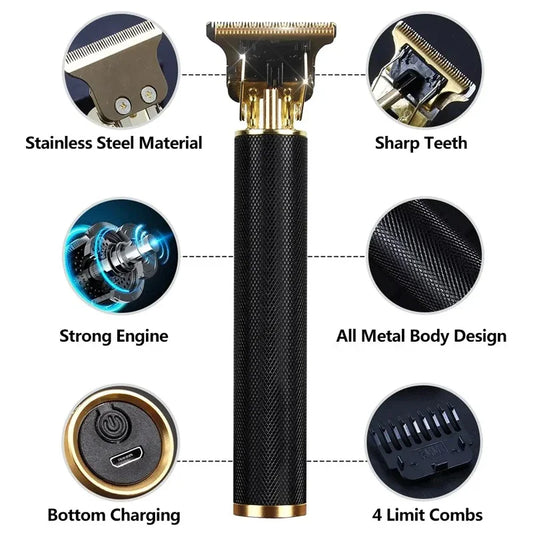 T9 USB Rechargeable Hair Clipper & Beard Trimmer